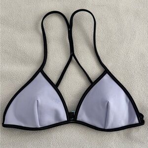 Victoria's Secret Triangle Bikini Top with Black Trim